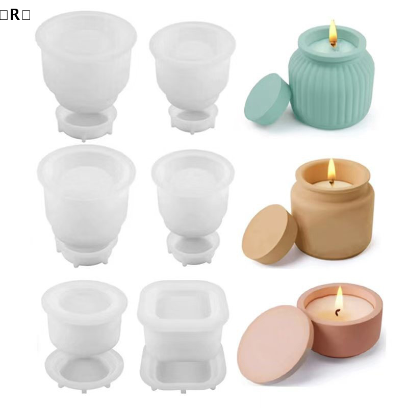 Candle Making Jars With Lids - tipoR pratiqueR pratique1set DIY Силиконовая форма
