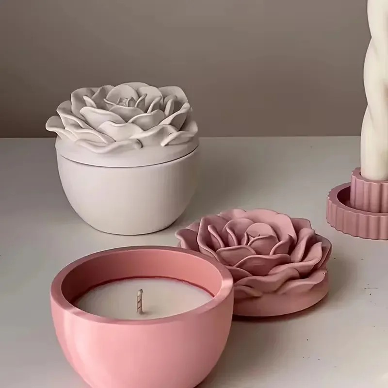 Candle Making Jars With Lids - Высококачественная силиконовая форма для изготовления 3D-свечей