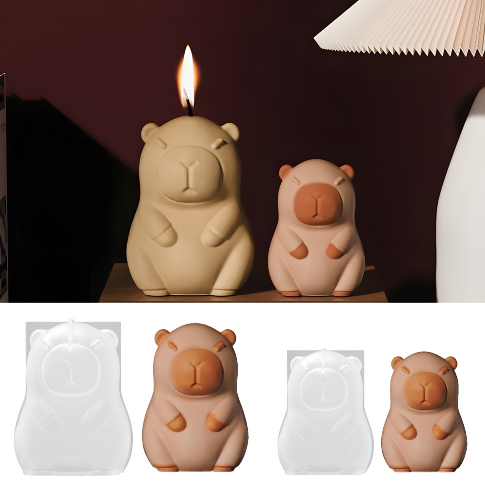Candle Making Video - Стоячая капибара, свеча с ароматом, силиконовая
