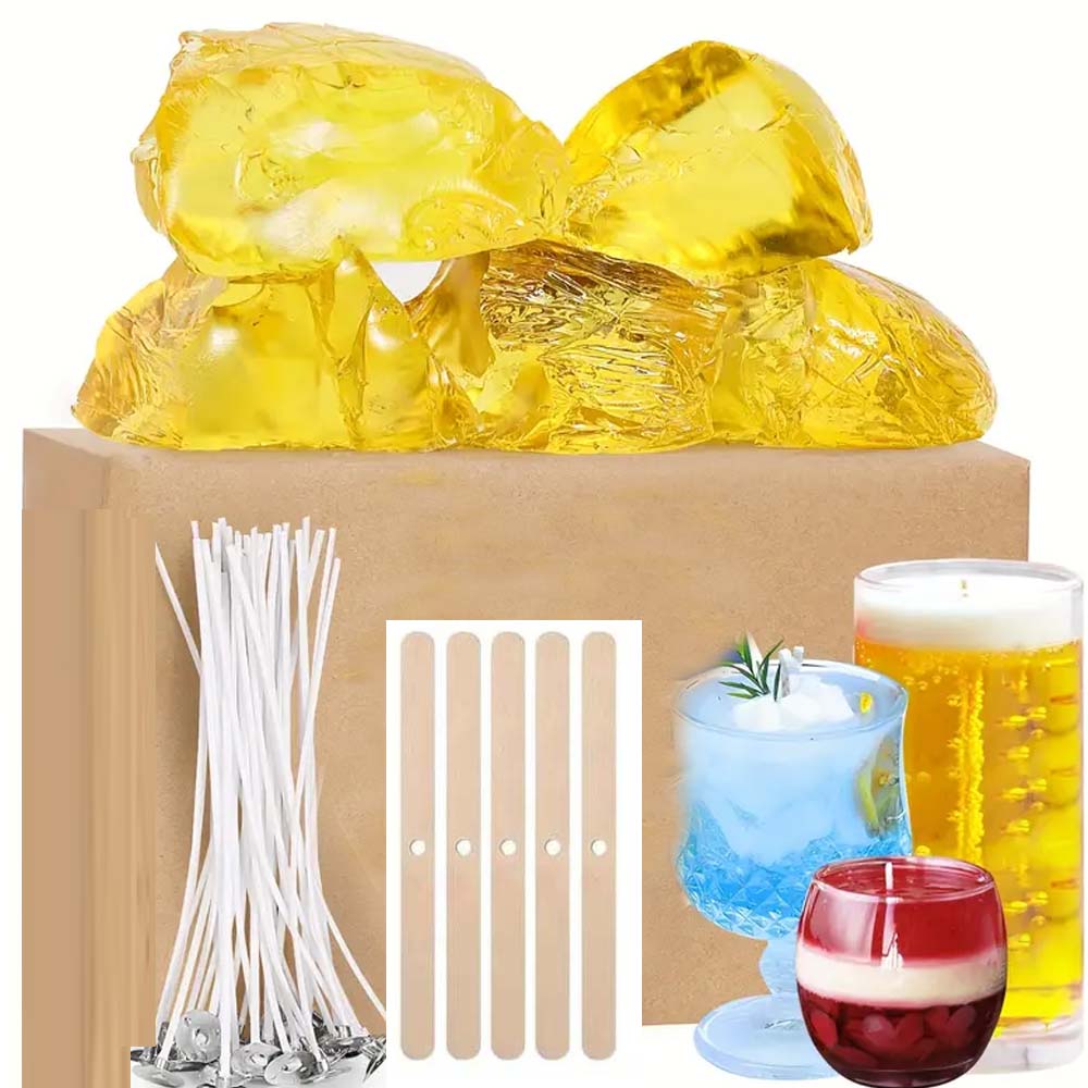 Candle Making Video - 200 г желтого прозрачного геля-желе-воска для