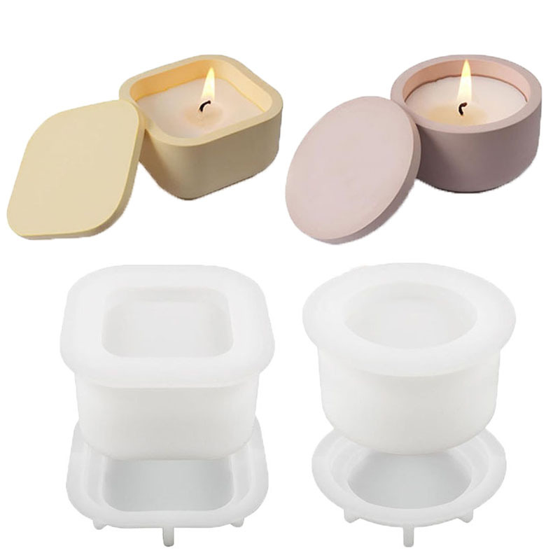 1 комплект силиконовой формы д – обзор и цена Candle Making Jars With Lids