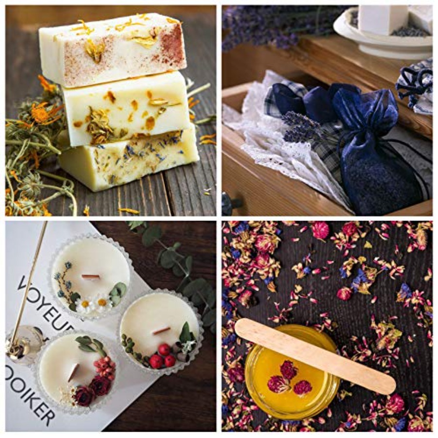 9 пакетов сухих цветов, 100% н – обзор и цена Candle Making Bath