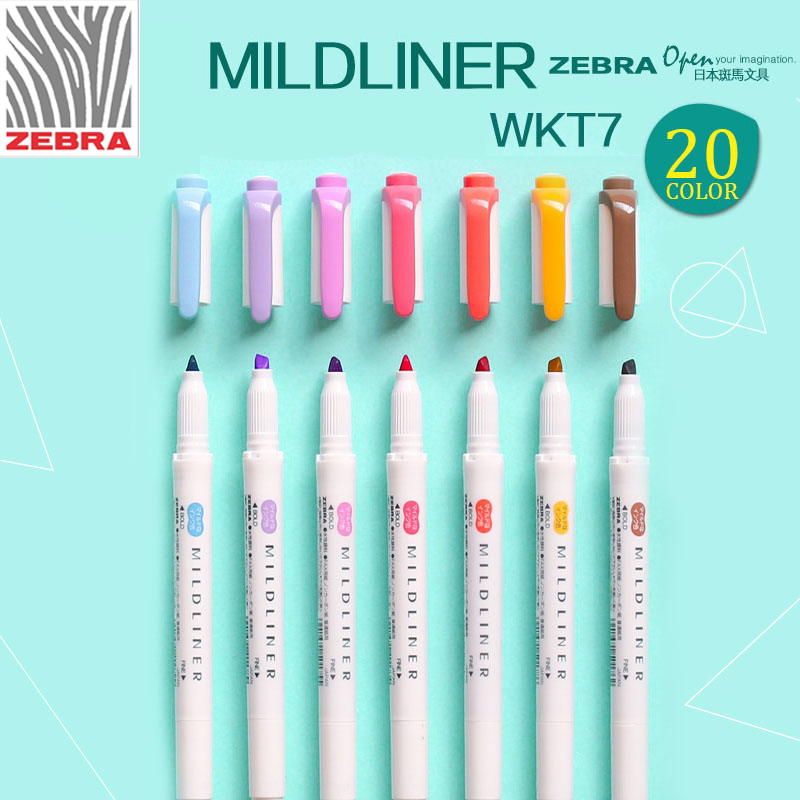 Японская Зебра WKT7 Новинка Mi – обзор и цена Zebra Pen Mildliner